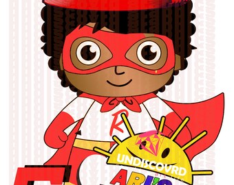 Ryans Toy Image Ryans World PNG Sublimation Design Brown boy melanin
