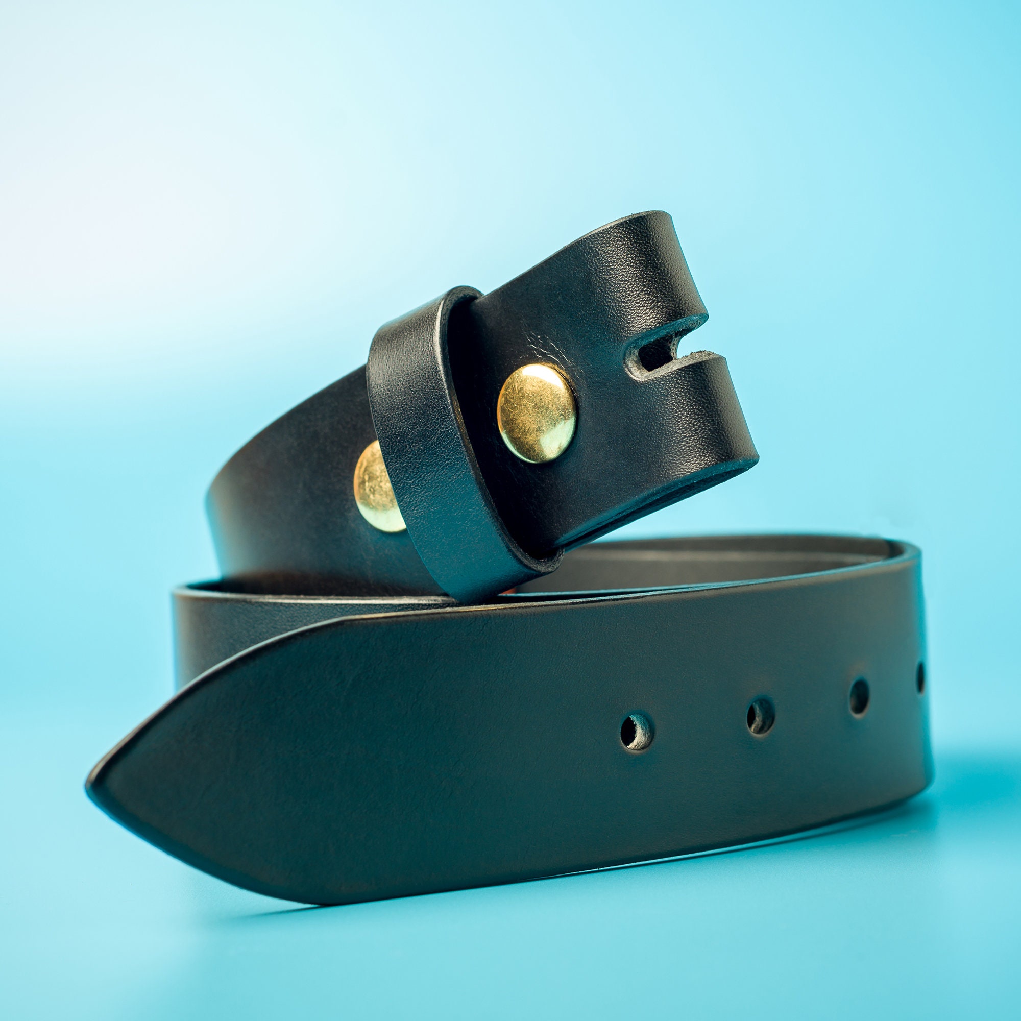 Leather Belt Strap Buckleless Belt Replacement Strip Etsy UK