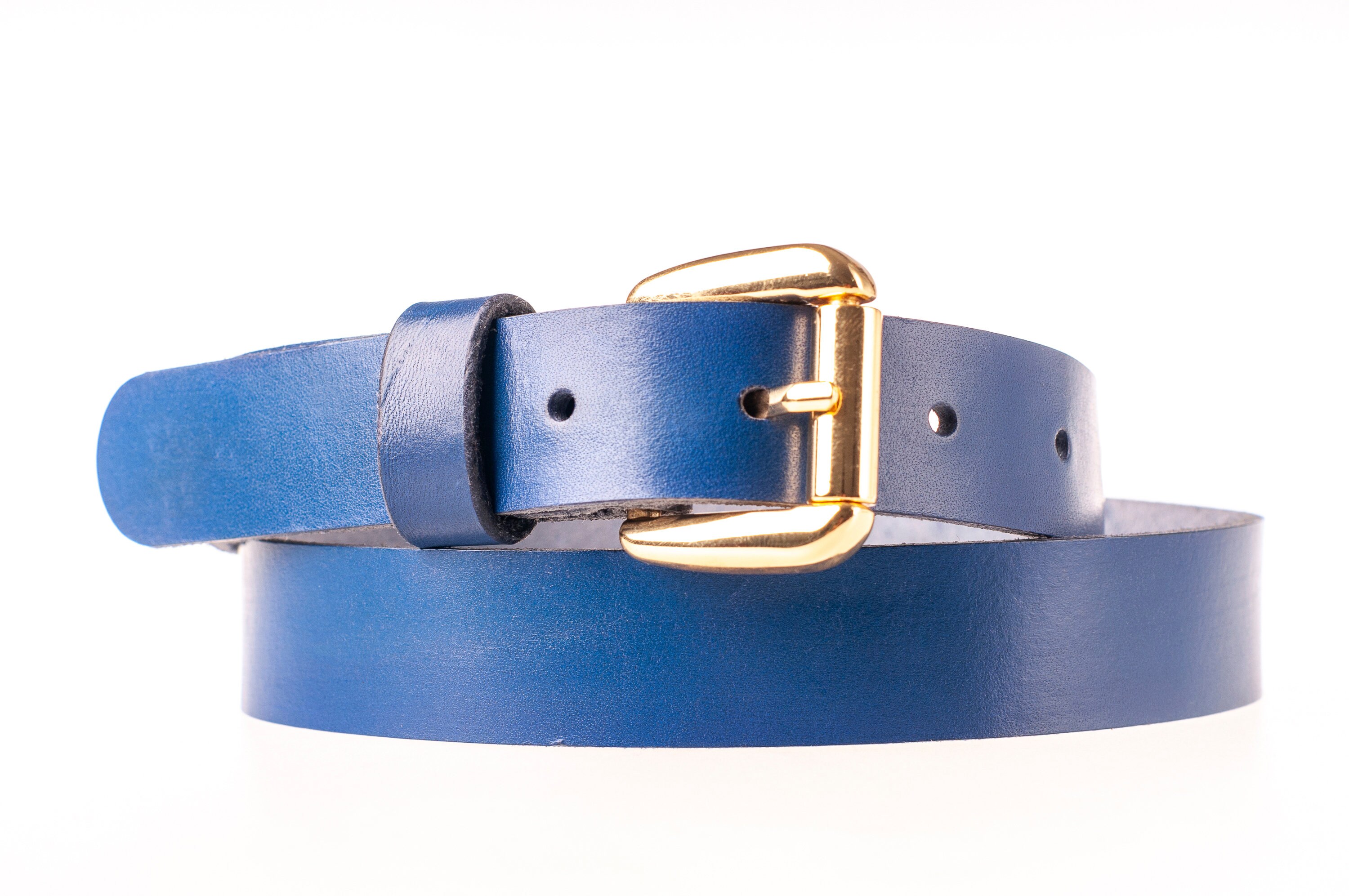 Womens Leather Belt Gold Buckle Full Grain Leather Belt For Etsy