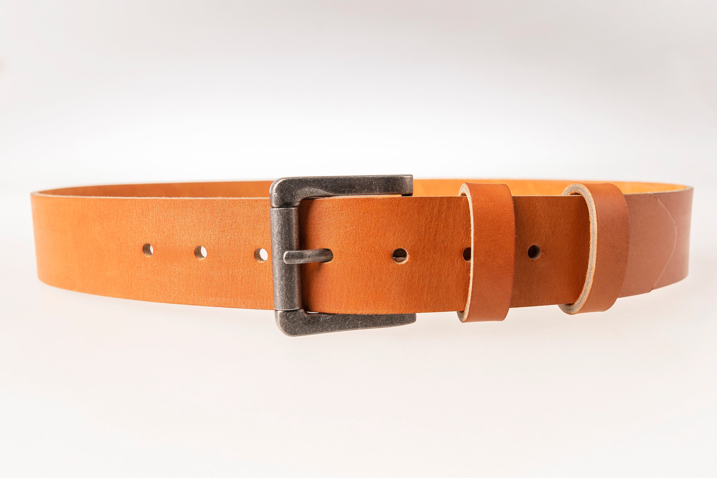 Mens Leather Belt Full Grain Leather Mens Belt Wide Belt Etsy