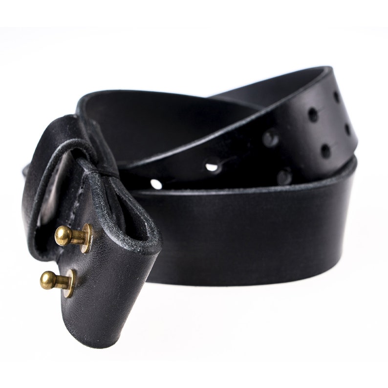 Belt Without Buckle Mens Leather Belt Full Grain Leather Etsy