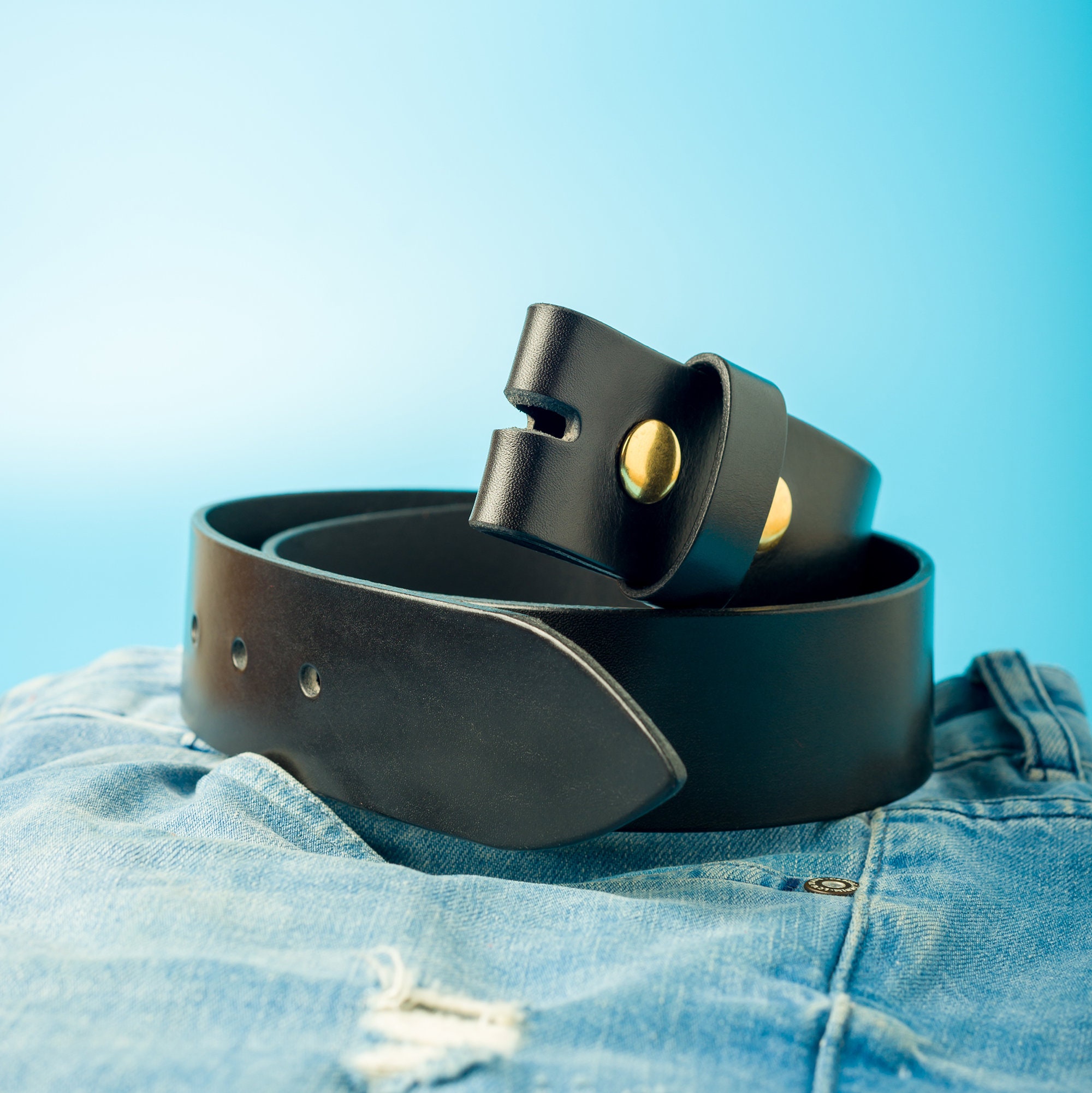 Leather Belt Strap Buckleless Belt Replacement Strip Etsy UK