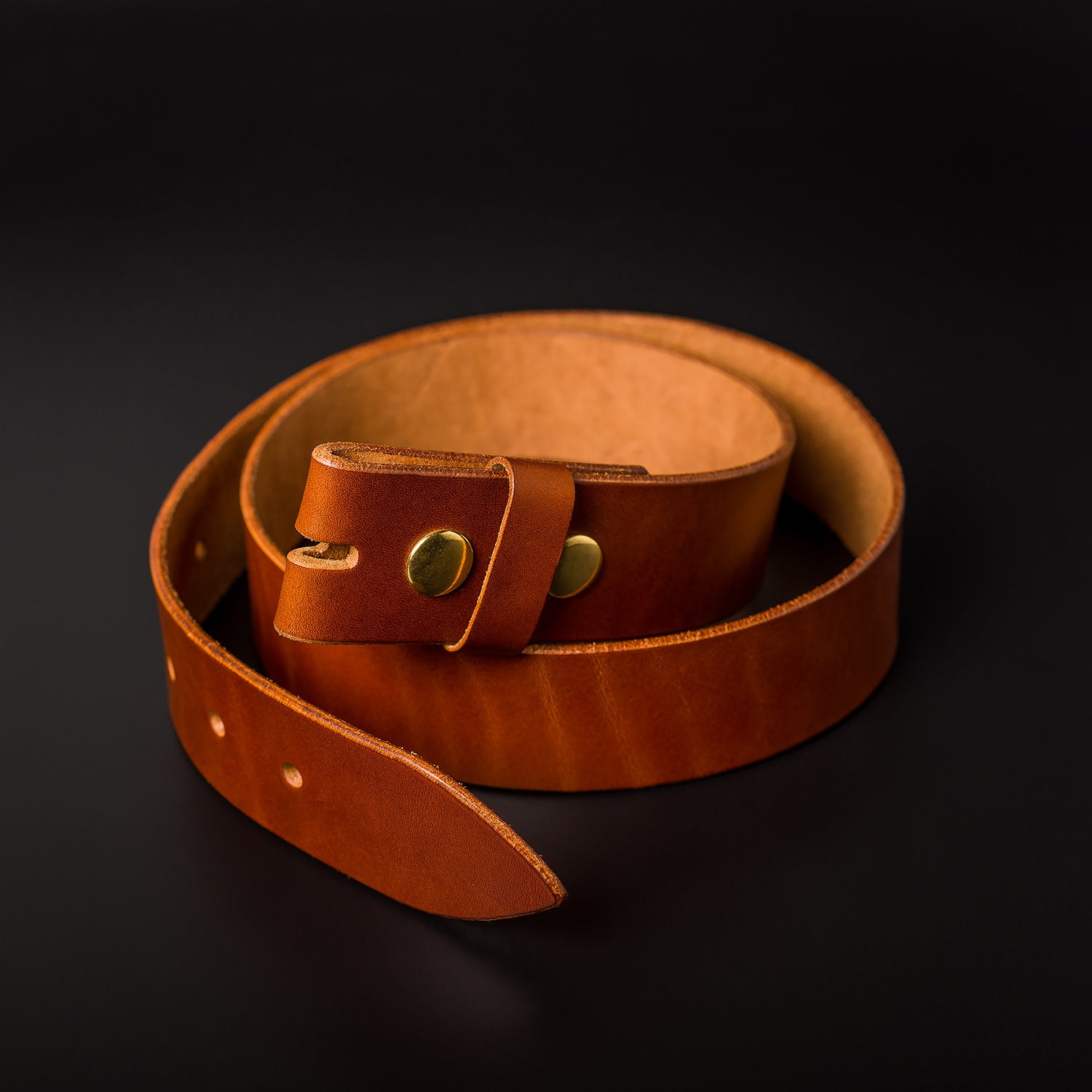 Leather Belt Strap, Buckleless Belt, Replacement Strip, Leather Strap