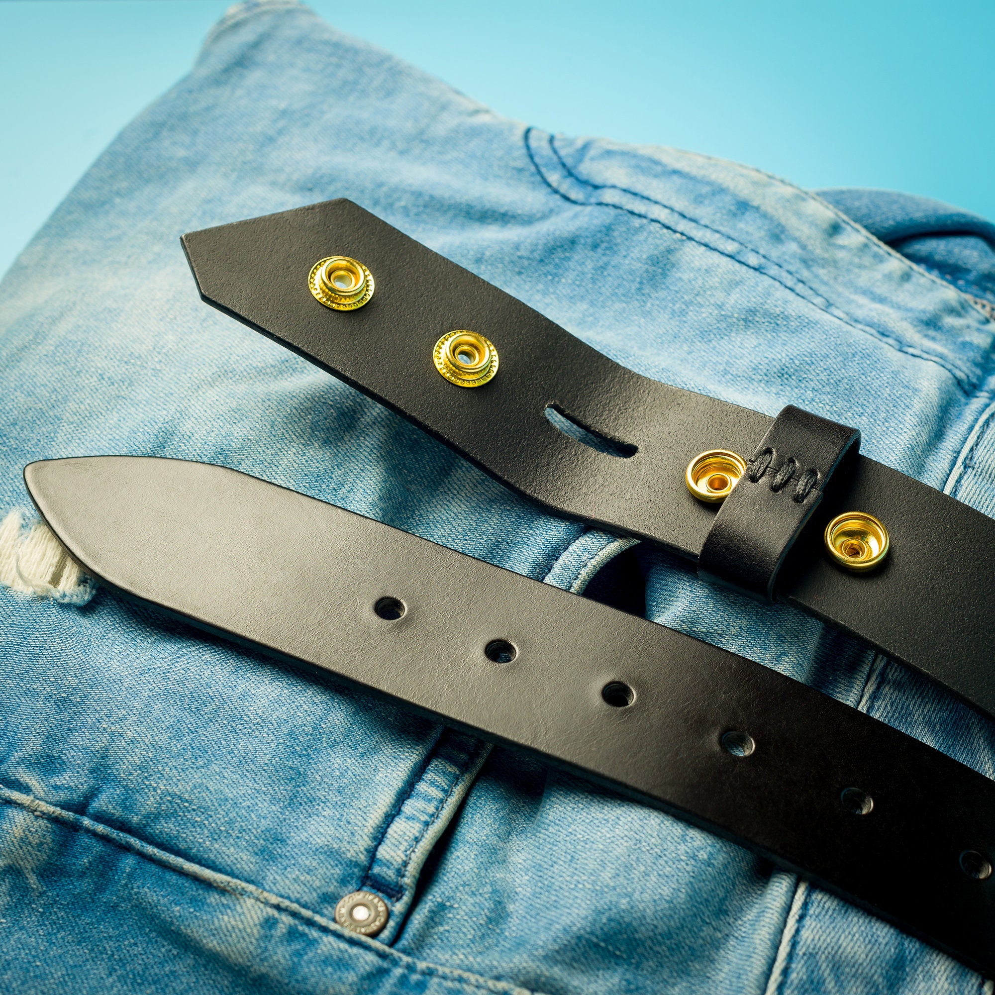 Leather Belt Strap Buckleless Belt Replacement Strip Etsy UK