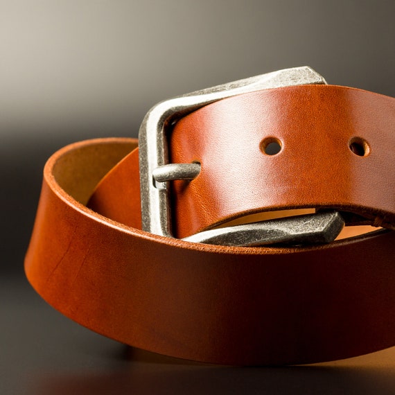 Full Grain Leather Belt Brown Leather Belt Mens Leather Etsy