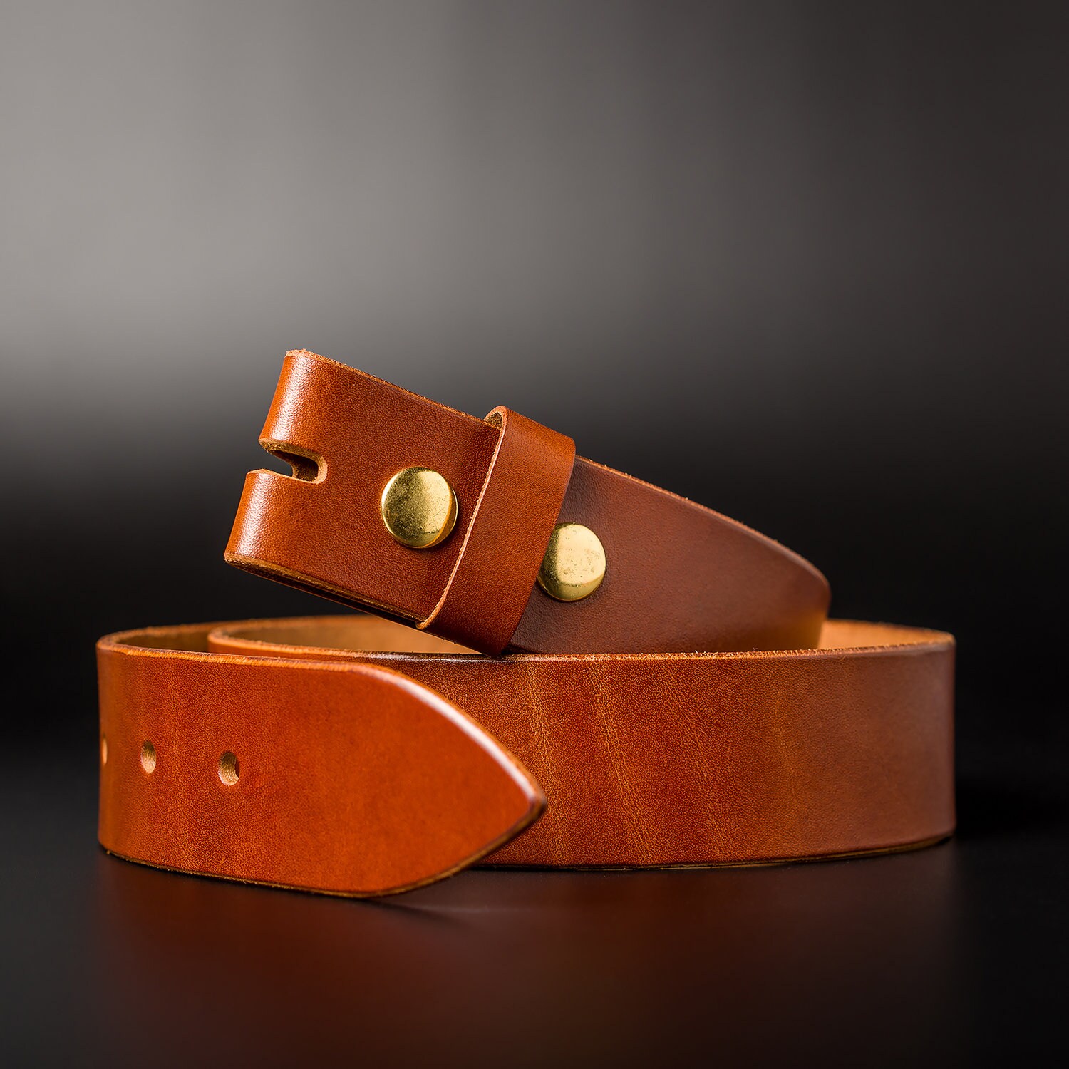 Leather Belt Strap, Buckleless Belt, Replacement Strip, Leather Strap