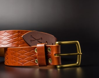 Herren Ledergürtel, Western Leder Gürtel, Damen Gürtel, Vollrindleder, Kundenspezifischer Gürtel, Geprägter Gürtel, Leder Gürtelriemen, Designer Gürtel