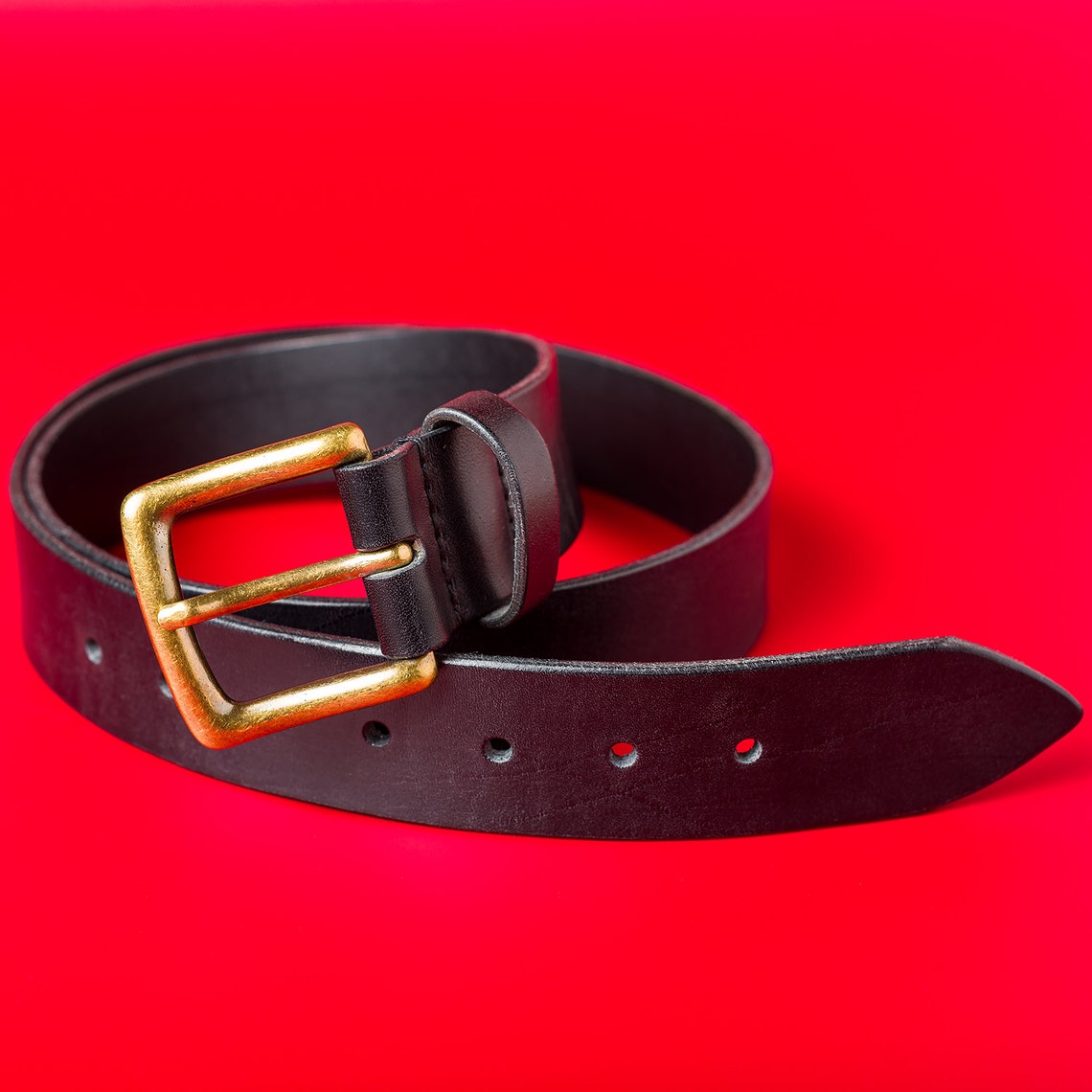mens leather suit belt