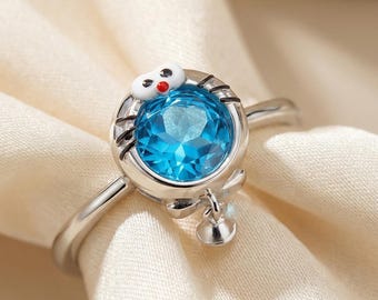 ドラえもん ロンドン ブルートパーズ リング、スイスブルートパーズ