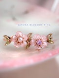 Sakura Blossom Ring: Rose Gold, Natural Shell, Peridot & Pearl product logo