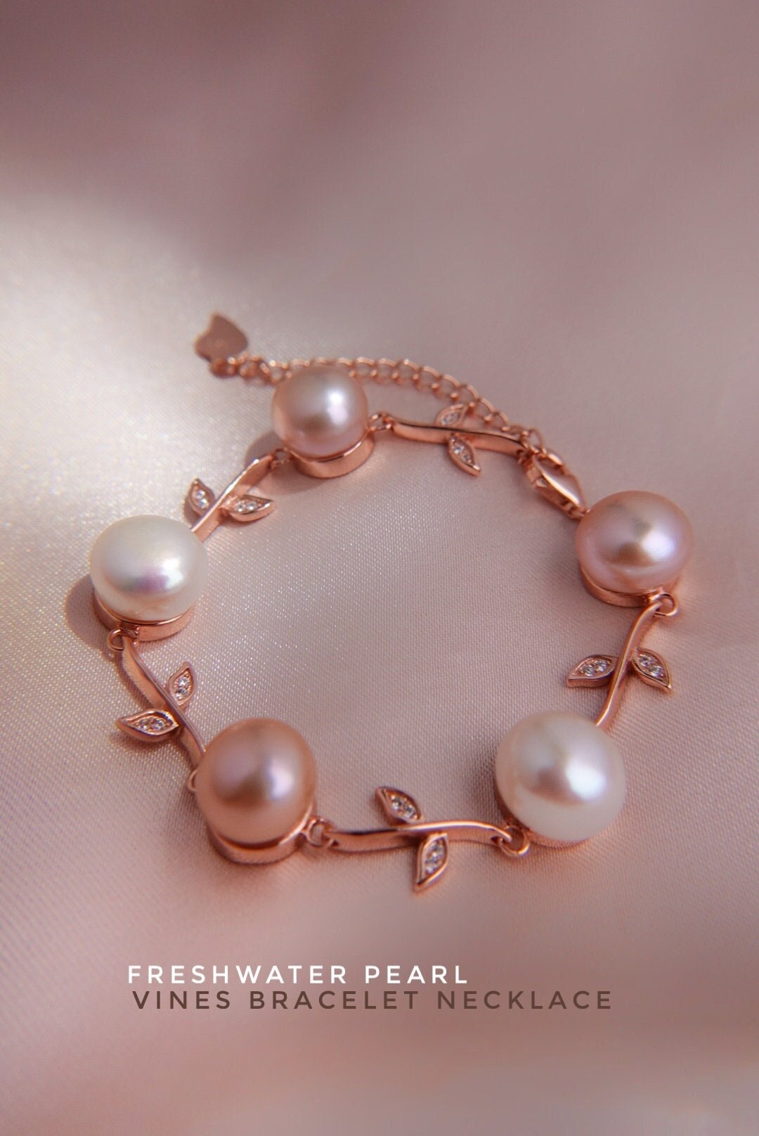 Pearl shop vine bracelet