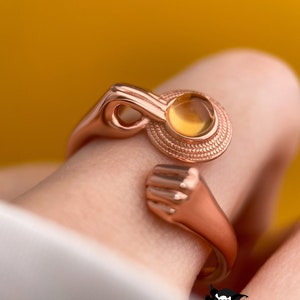 Bague Gomu Gomu sans bague, bague une pièce, bijoux une pièce, bague Monkey D Luffy, bague Luffy avec paille, argent 925, citrine, ambre, bague Mugiwara