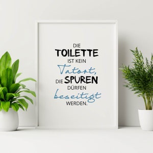 Lustiges Toiletten-Poster: 'Die Toilette Ist Kein Tatort!' – Din A4 Kunstdruck Für Gäste-WC & Badezimmer