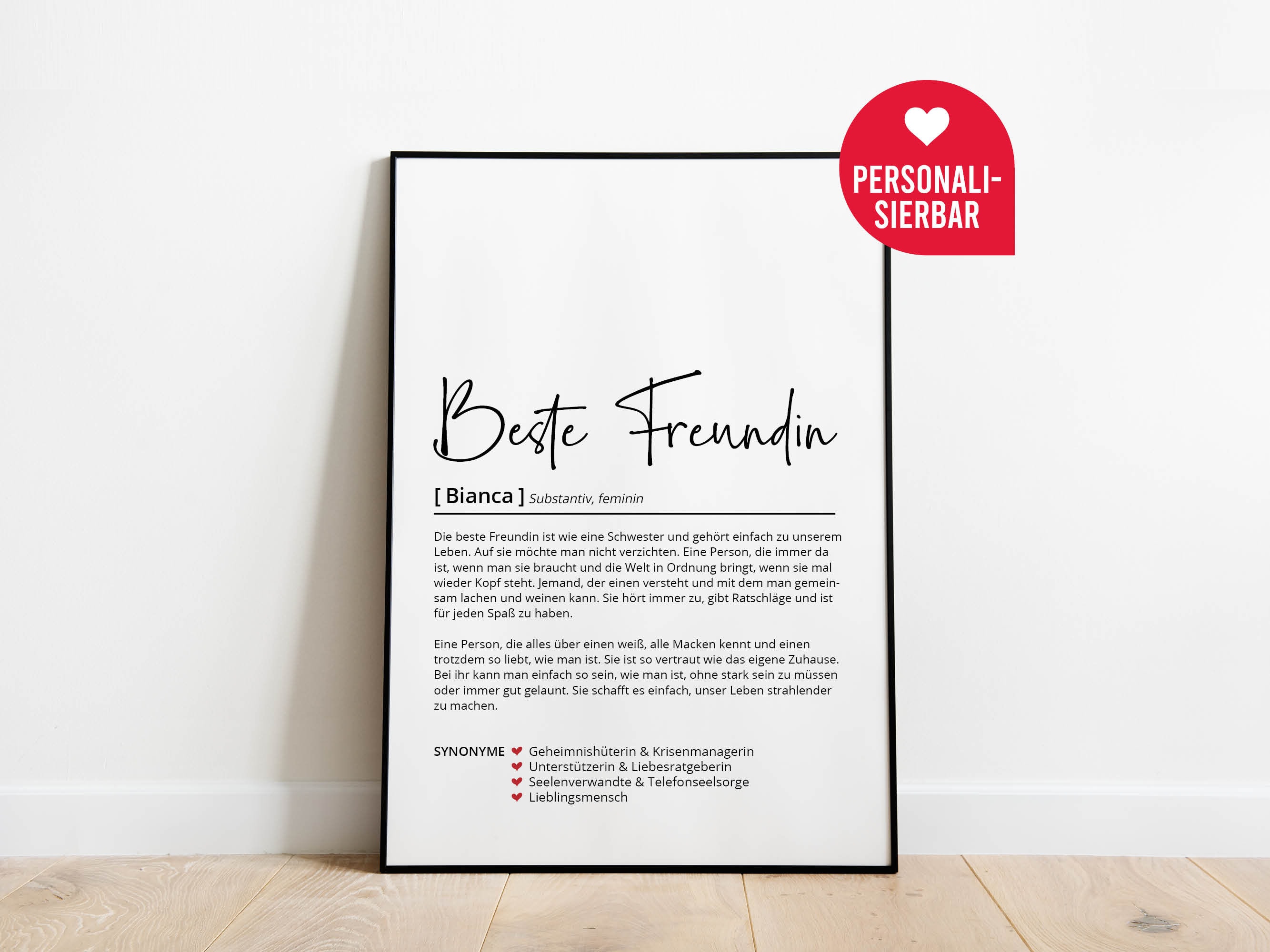 Seele Schwester Definition Zitat Druck Beste Freundin Freundschaft Geschenk Minimalistische Kunst Leinwand Malerei Freundschaft Seelenverwandte