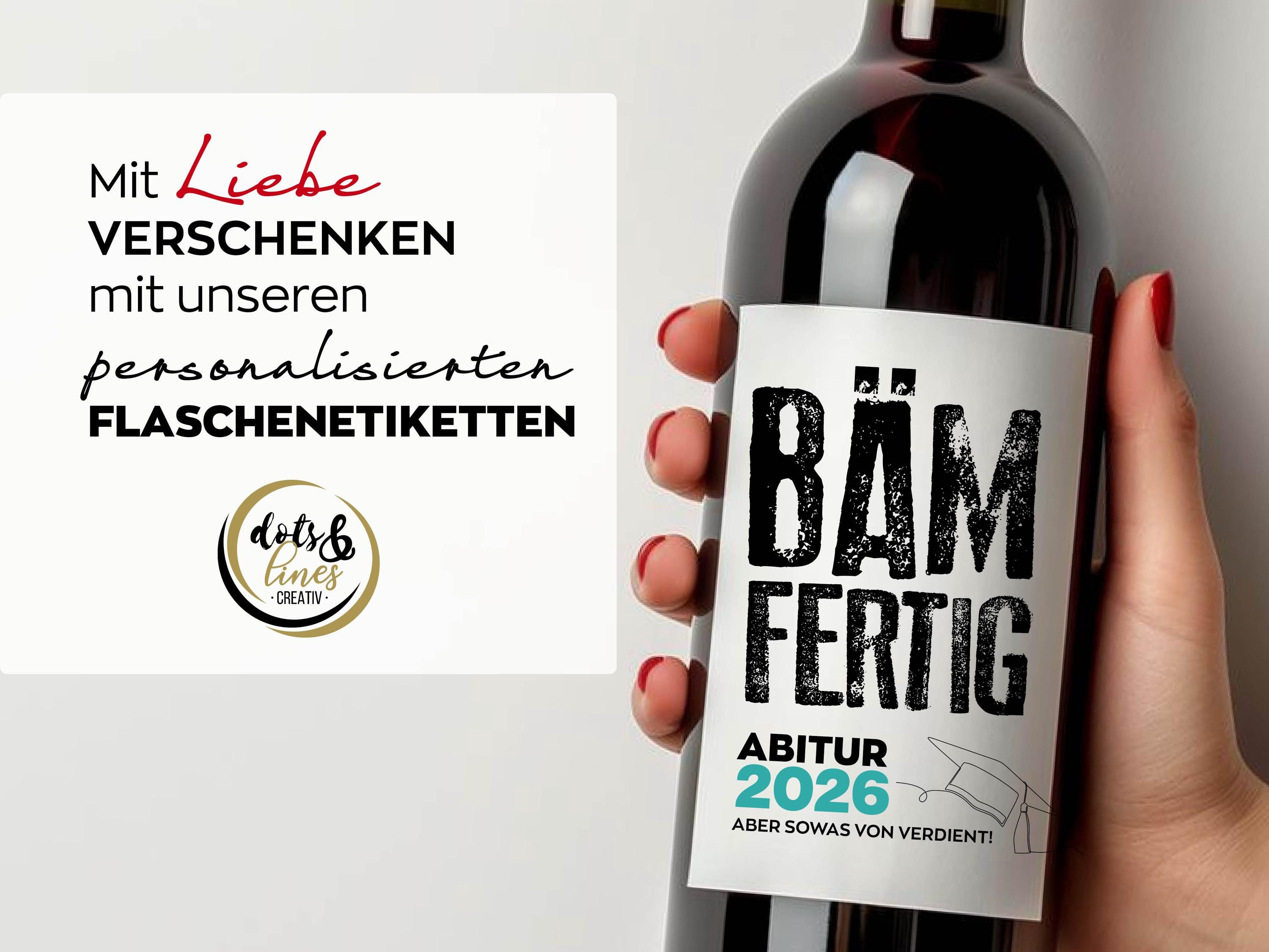 High School Graduation 2026 BAM Finished, Bottle Label, Wine Label ...