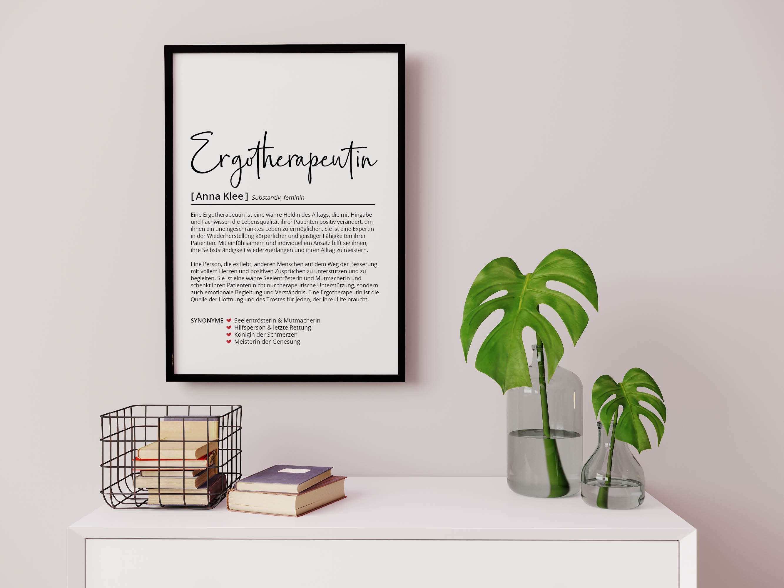 POFULL Kosmetiktasche Für Ergotherapeuten – Mit Dankesspruch – Aus Baumwollleinen, 23,4 X 17,3 Cm