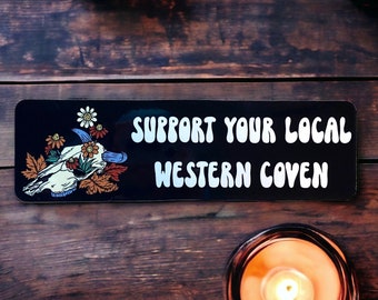 Vinyl Sticker, Western Coven, Spooky, Western, Halloween Sticker