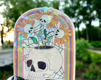 Holographic Clear Sticker, All My Plants Are Dead