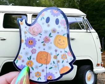Vinyl Sticker, Groovy Ghost
