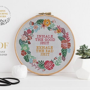 Funny cross stitch pattern, instant download PDF