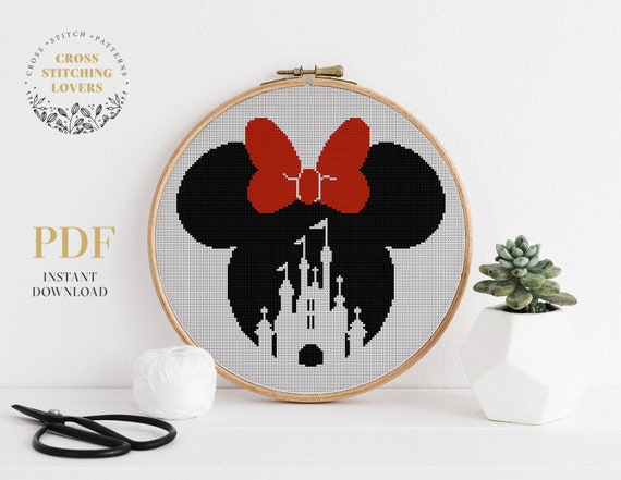 Minnie Mouse Cross Stitch Chart