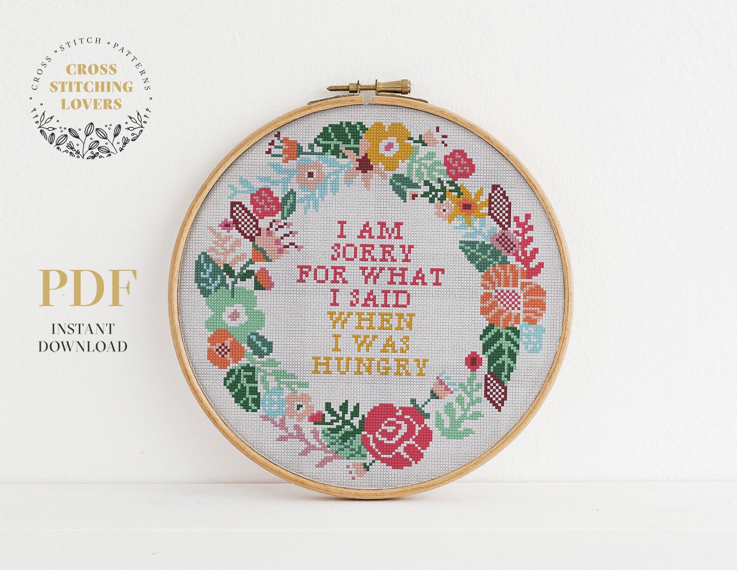 Funny cross stitch pattern i am sorry for what i said when i  etsy Funny cross stitch pattern i am sorry for what i said when i  etsy