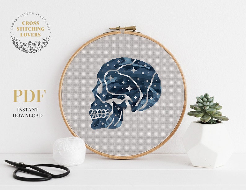 SET 4 Human anatomy cross stitch pattern, Modern counted cross stitch bundle, PDF pattern, embroidery design, instant download PDF chart image 5