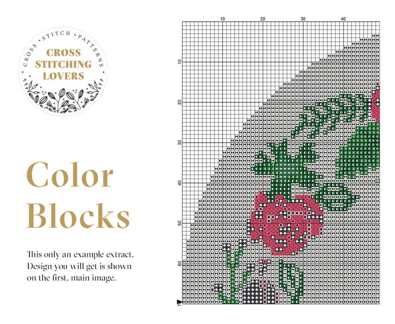 Funny cross stitch pattern for every wine lover with colorful flower wreath and floral frame home embroidery decoration instant download PDF image 5