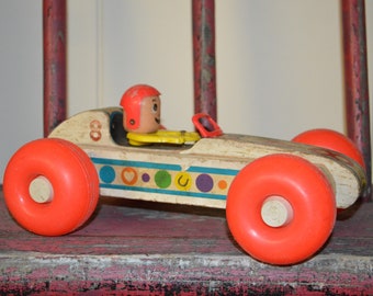 Jouet de course gonflable vintage Fisher Price