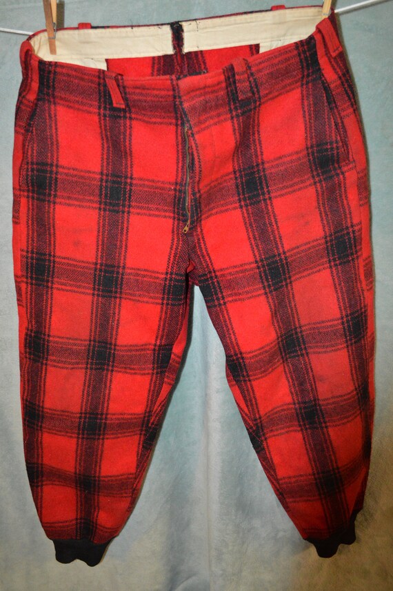 Vintage Sears Roebuck Flannel Hunting Pants