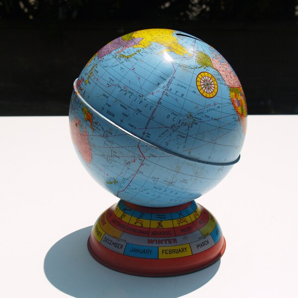 Ohio Art Globe Bank Etsy