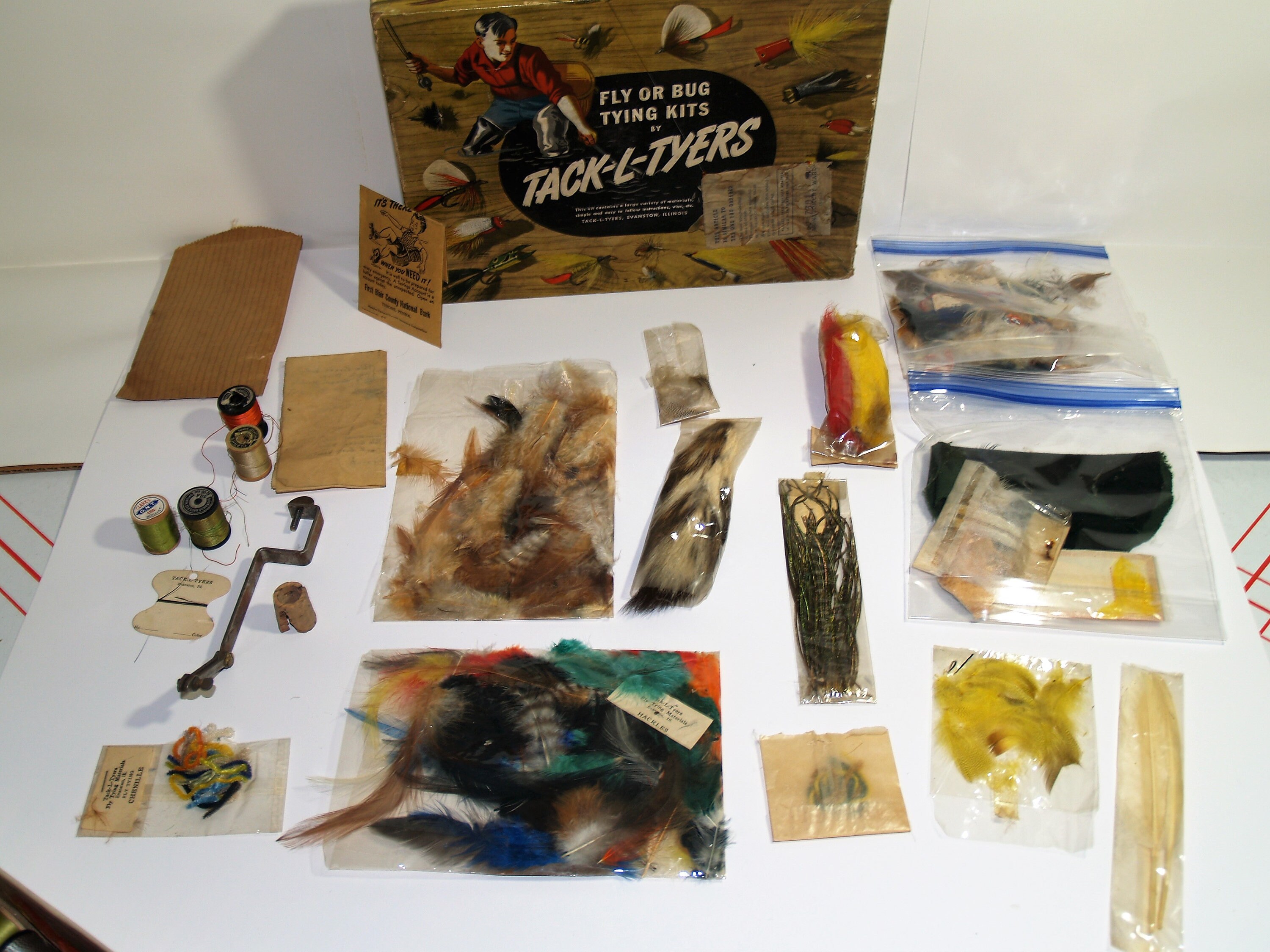 VINTAGE TACK-L TYERS fly or bug tying kit 1930's thru 1940's $14.99 -  PicClick
