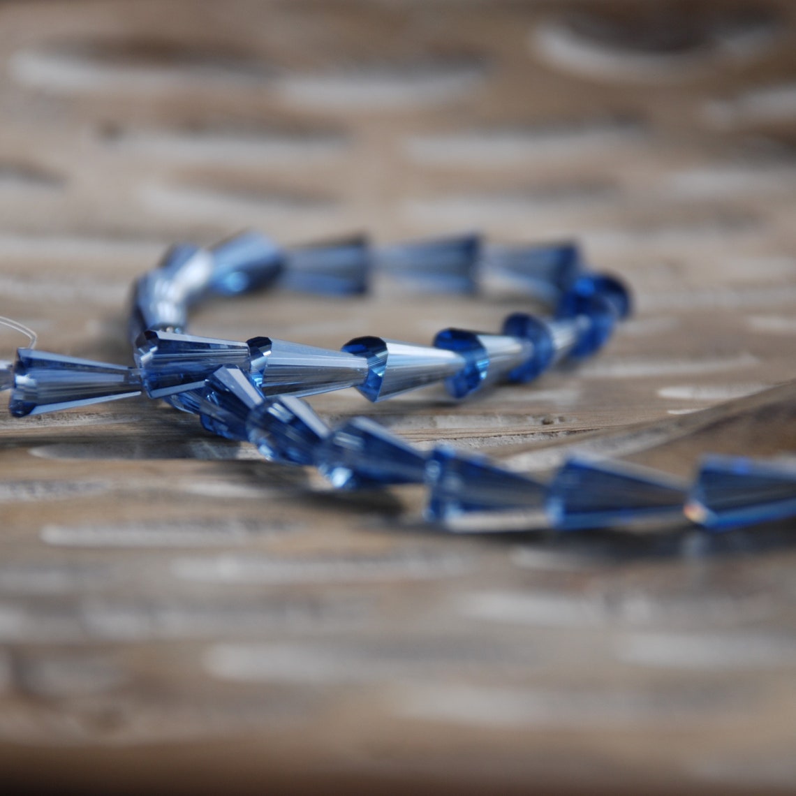 Crystal Faceted Cones Beautiful Elegant Shape. Available in Etsy