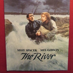 The River starring Mel Gibson and Sissy Spacek Promotional Card