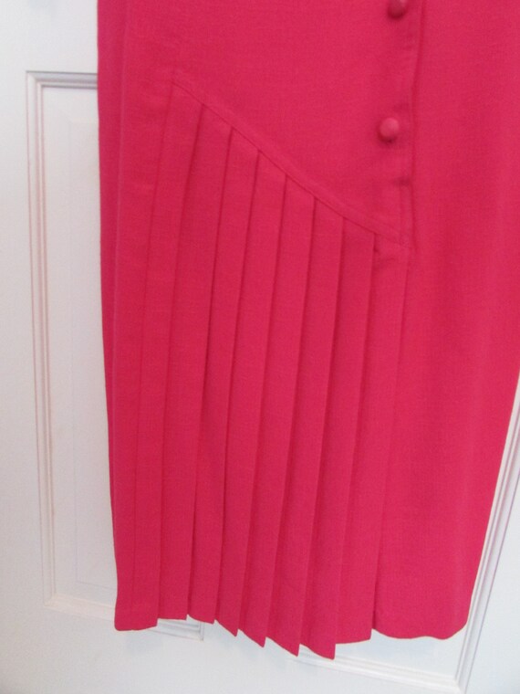 Hot Pink Dress - Vintage 1980s - image 2