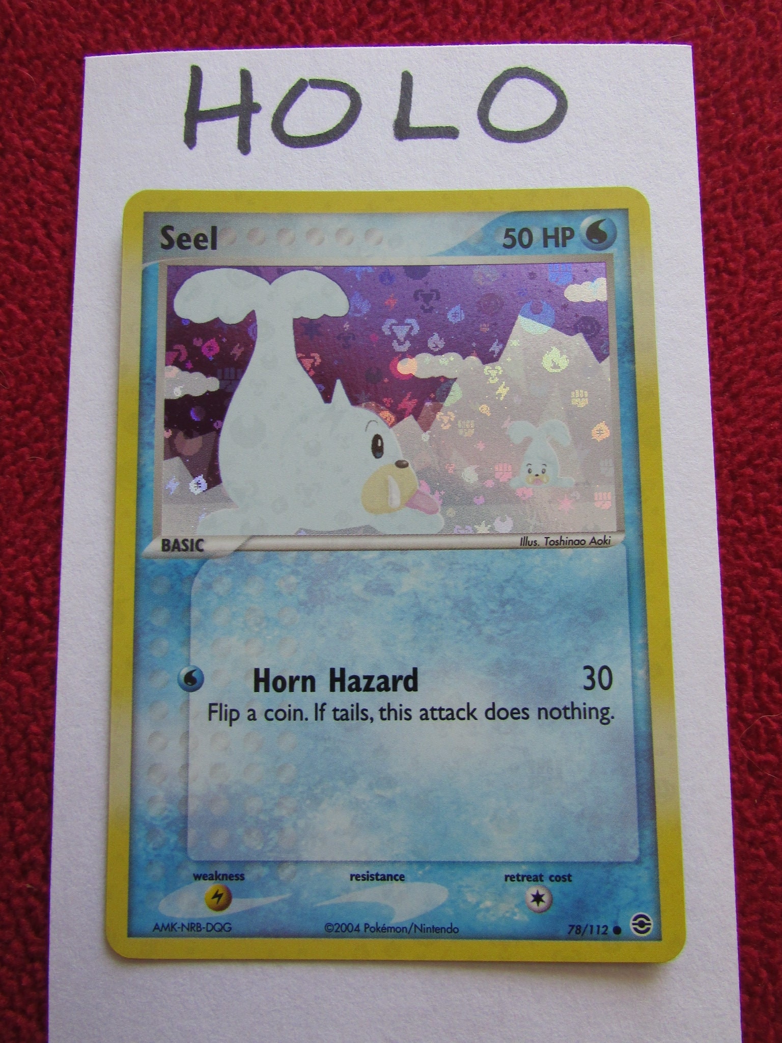 Seel Holo Common Fire Red/leaf Green #78 - Etsy
