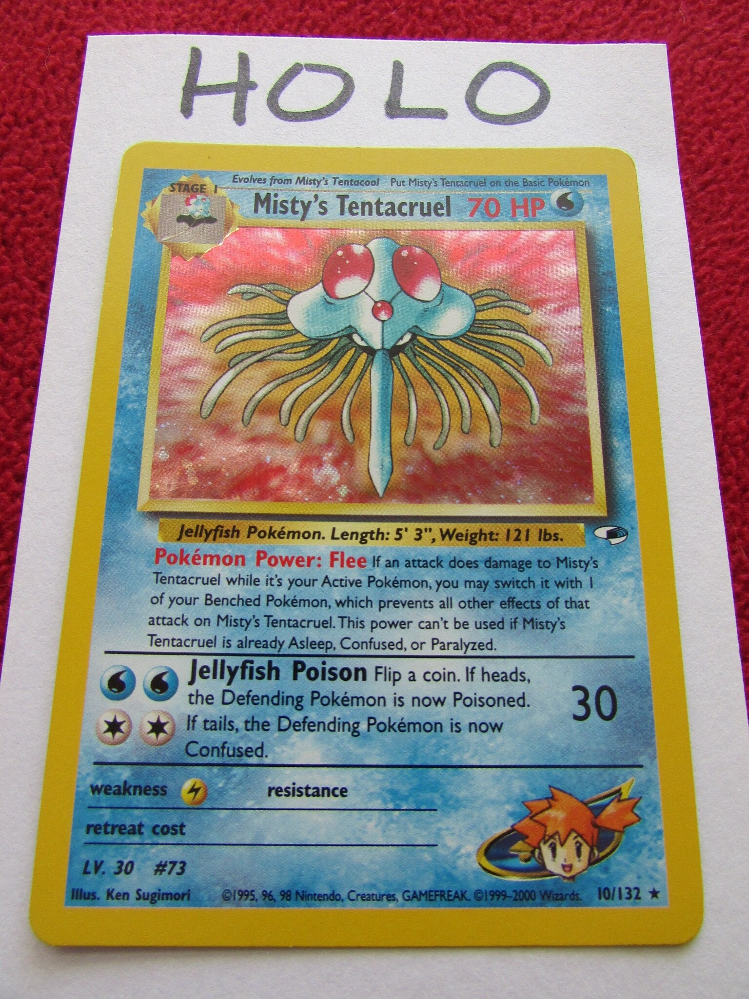misty's tentacruel pokemon card Misty's Tentacruel No.073 Gym Heroes Old Back [HP] Pokemon TCG Japanes main image 0