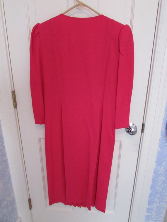 Hot Pink Dress - Vintage 1980s - image 3