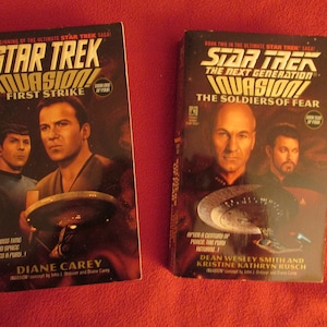 Star Trek Paperback Books - Invasion Series, Book One and Two