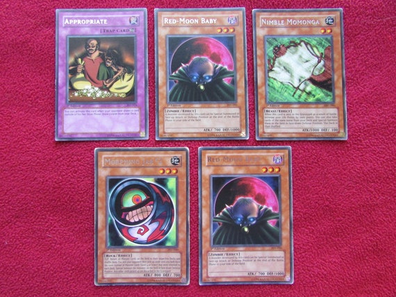 yugioh five part card 5 Yu-gi-oh Shiny Text 1st Edition Cards Secret Rare Attack MISKD All 5 Exodia Pieces