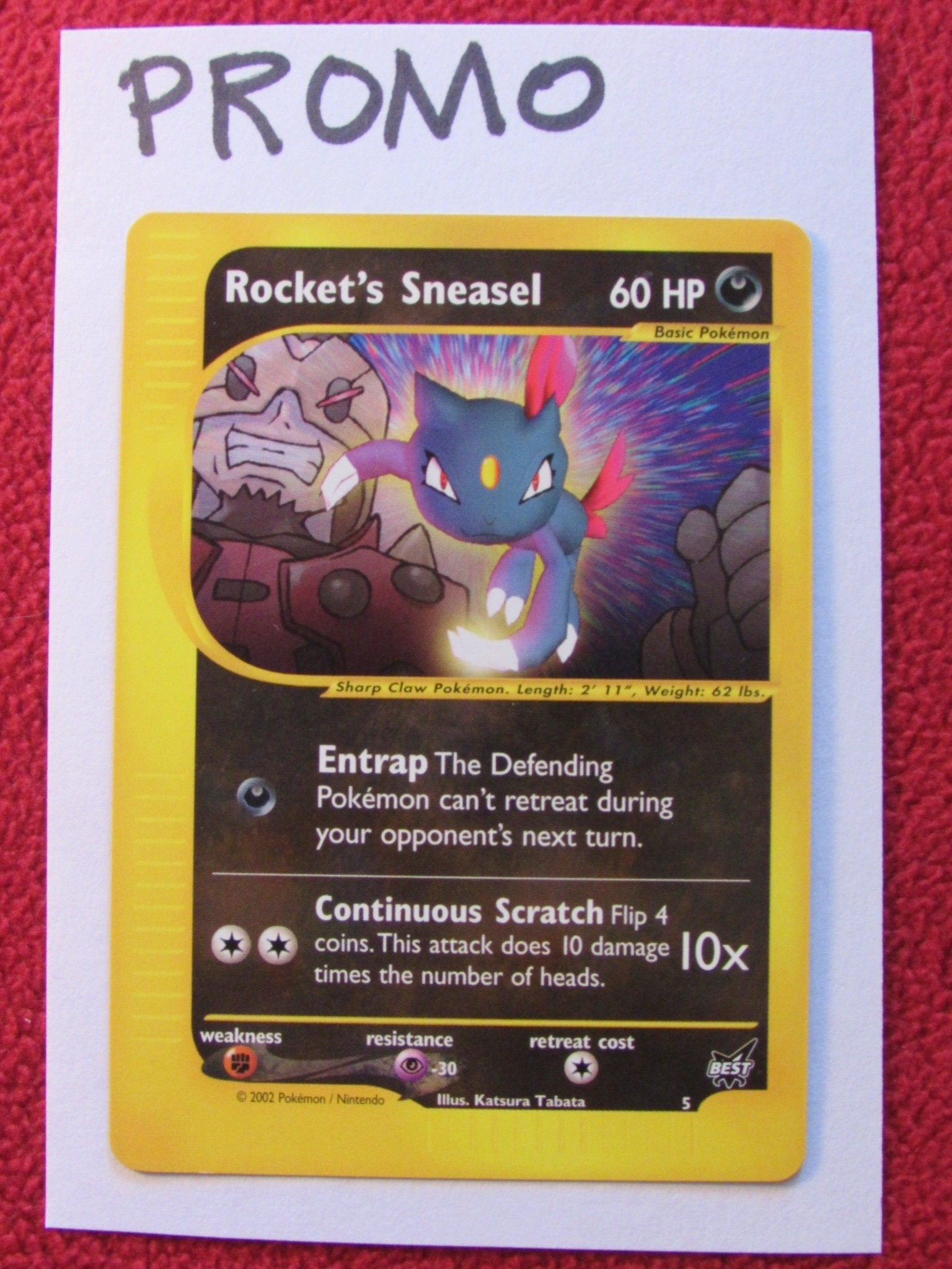 Rocket's Sneasel BEST Promo - Etsy