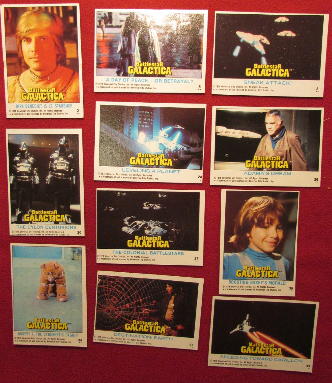 1978 Battlestar Galactica trading cards