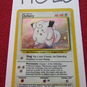 Clefairy Holo RARE Original Set #5
