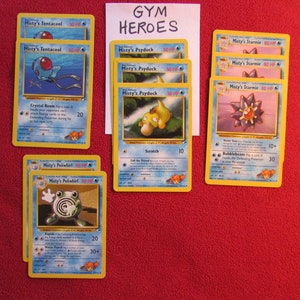 42 Assorted Misty&#39;s Gym Heroes Set Cards