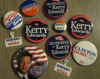 Political Pinback Buttons