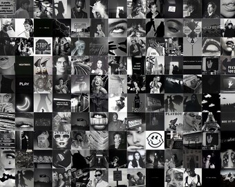 Black White Collage Etsy black white collage etsy