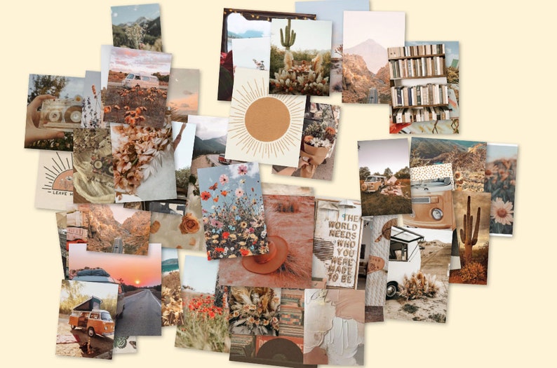 Boho Dream Wall Collage Kit | Etsy