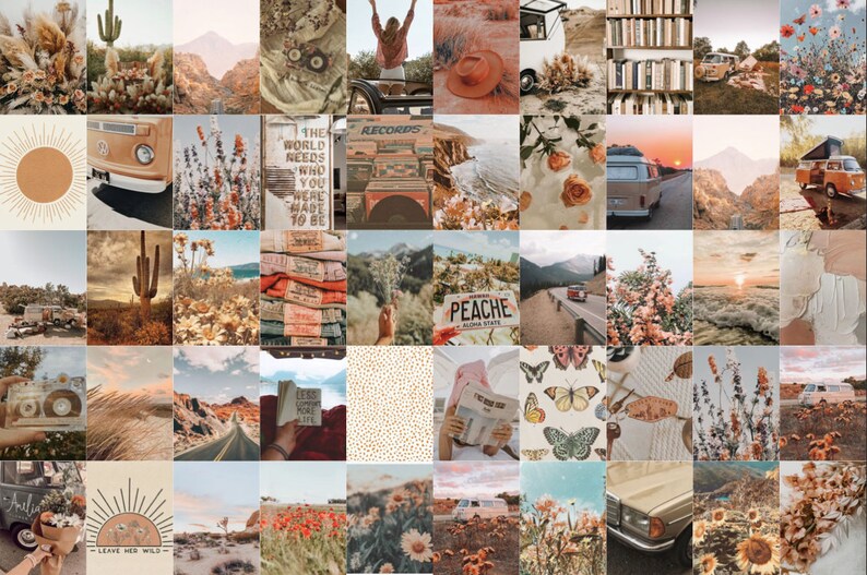 Boho Dream Wall Collage Kit | Etsy