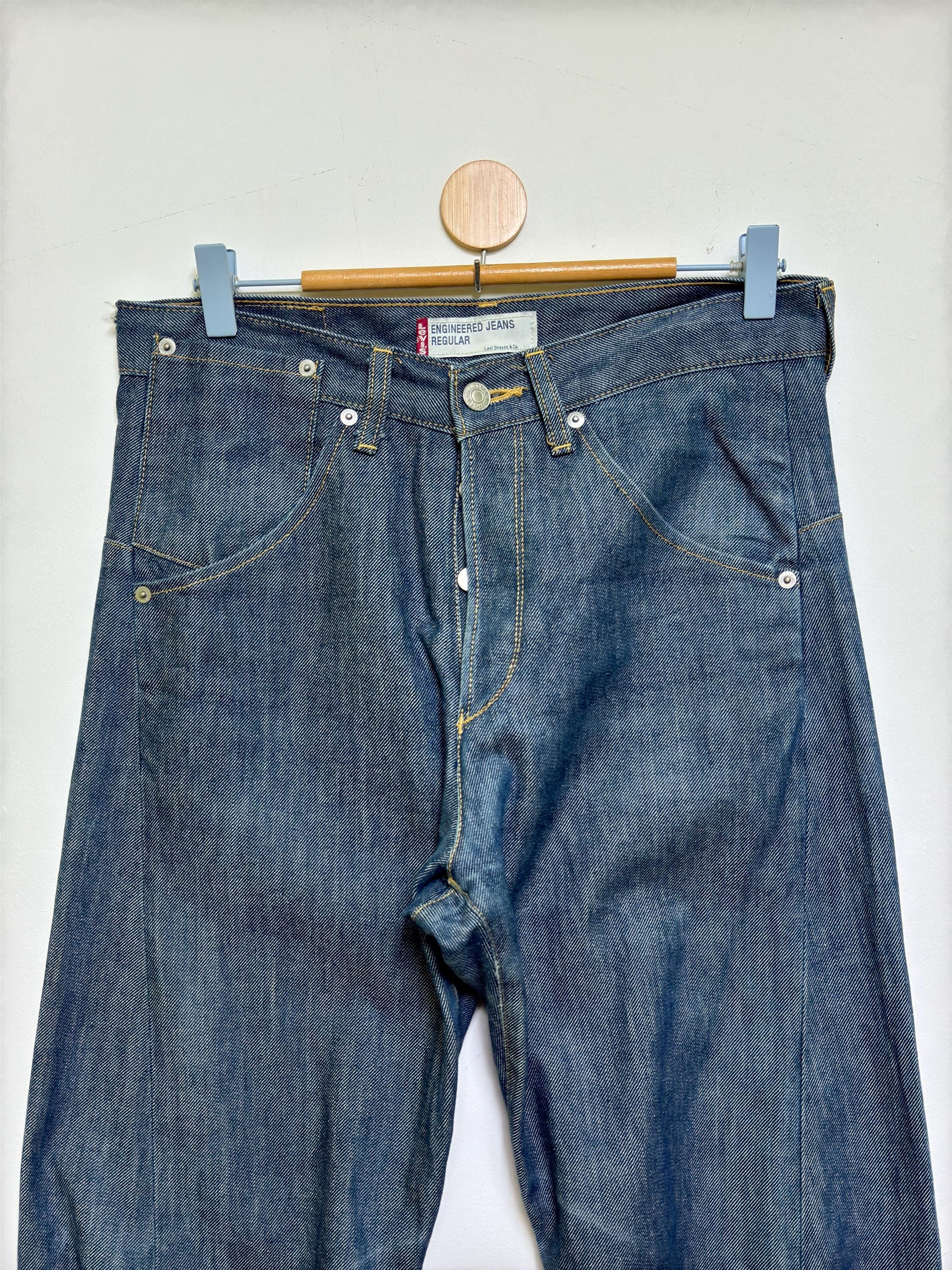 Vintage Levi's Engineered Jeans Regular Taper Size W30 - Etsy