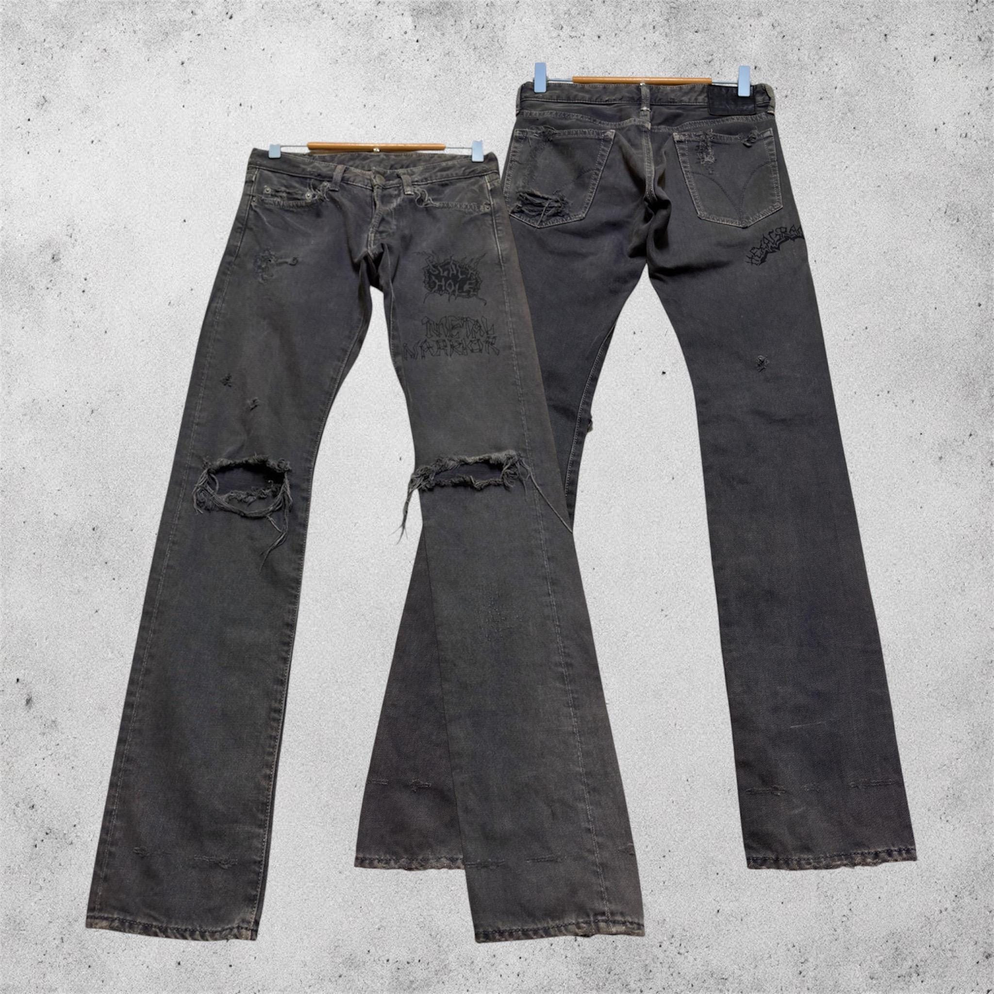 Hysteric Glamour Studded Jeans - Etsy Canada